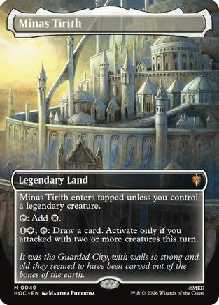 Minas Tirith (Borderless) (HOC-049)  Foil - The Hobbit: Eternal-Legal