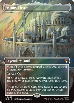 Minas Tirith (Borderless) (Surge Foil) (HOC-089)  Foil - The Hobbit: Eternal-Legal