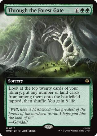 Through the Forest Gate (Extended Art) (HOB-310)  Foil - The Hobbit