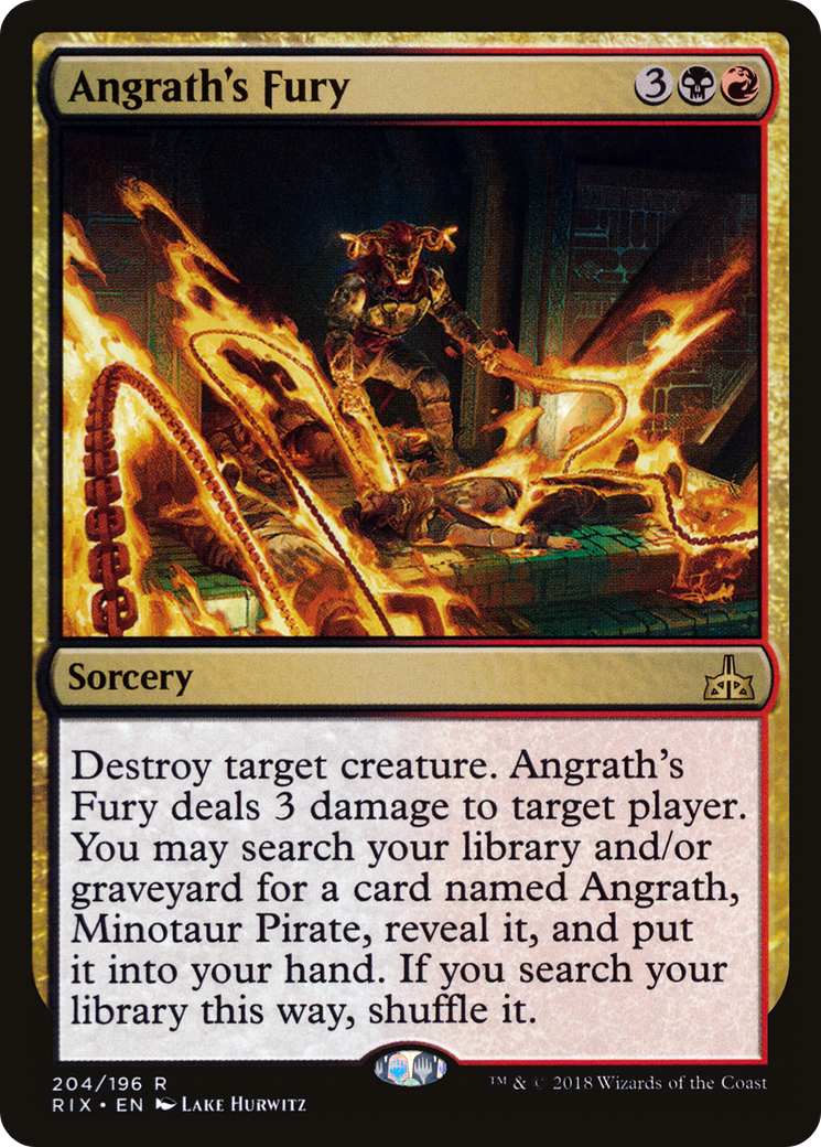 Angrath's Fury (RIX-204)  - Rivals of Ixalan