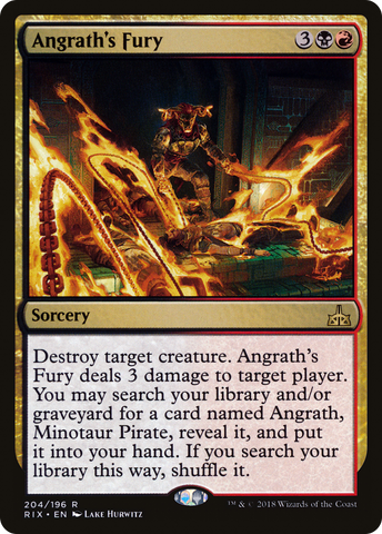 Angrath's Fury (RIX-204)  - Rivals of Ixalan