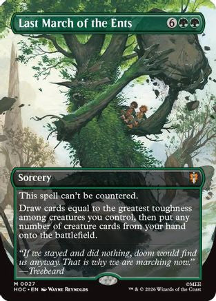 Last March of the Ents (Borderless) (HOC-027)  Foil - The Hobbit: Eternal-Legal