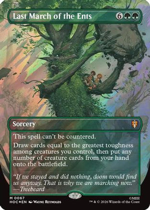 Last March of the Ents (Borderless) (Surge Foil) (HOC-067)  Foil - The Hobbit: Eternal-Legal