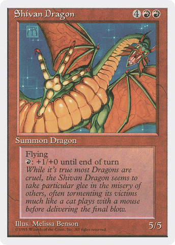 Shivan Dragon (4ED-)  - Fourth Edition