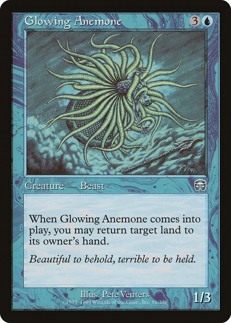 Glowing Anemone (MMQ-081)  Foil - Mercadian Masques