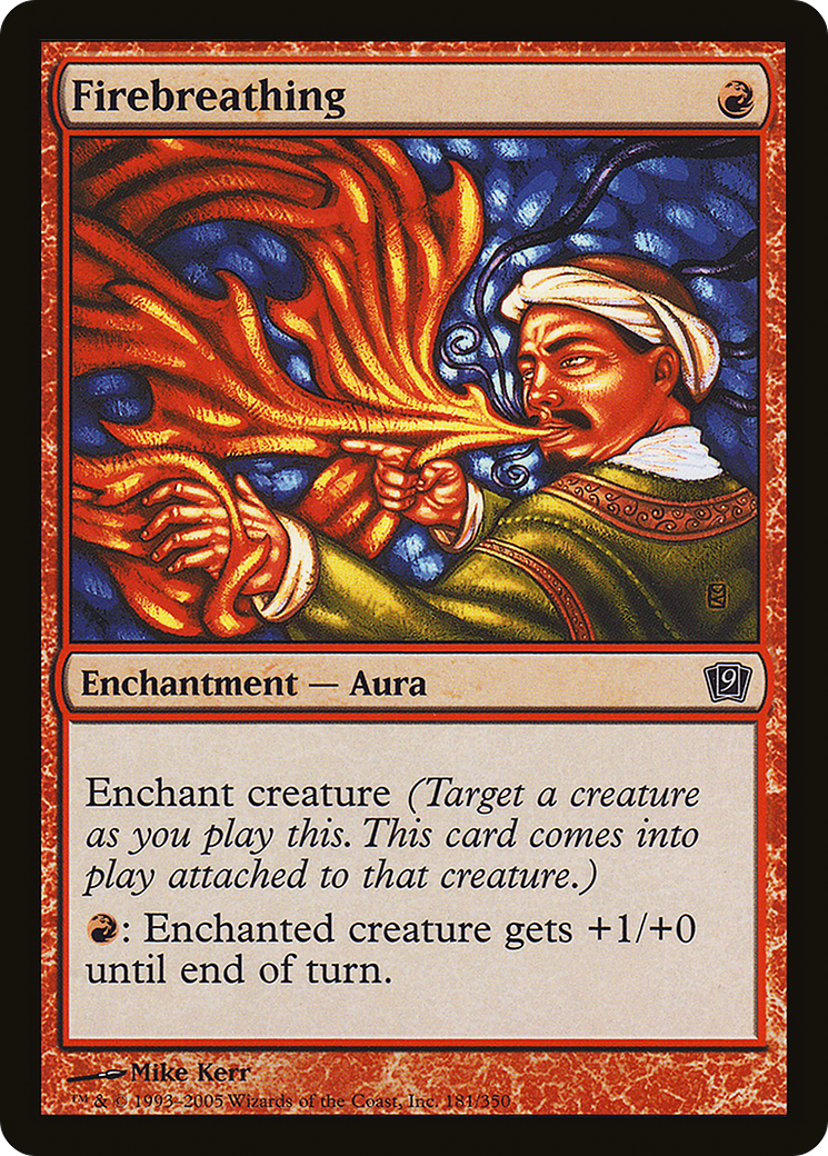 Firebreathing (9ED-181★) - Ninth Edition Foil