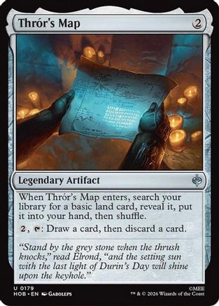 Thror's Map (HOB-179)  Foil - The Hobbit