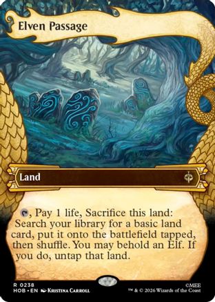 Elven Passage (Showcase) (HOB-238)  Foil - The Hobbit