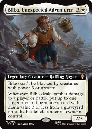 Bilbo, Unexpected Adventurer (Extended Art) (HOC-098)  Foil - The Hobbit: Eternal-Legal