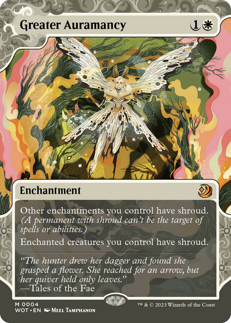 Greater Auramancy (WOT-004)  - Wilds of Eldraine: Enchanting Tales: (Showcase) (Borderless)