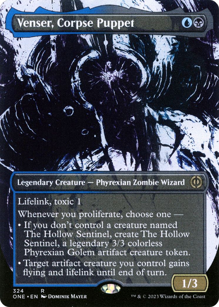 Venser, Corpse Puppet (Showcase) (ONE-324)  - Phyrexia: All Will Be One: (Showcase) (Borderless)