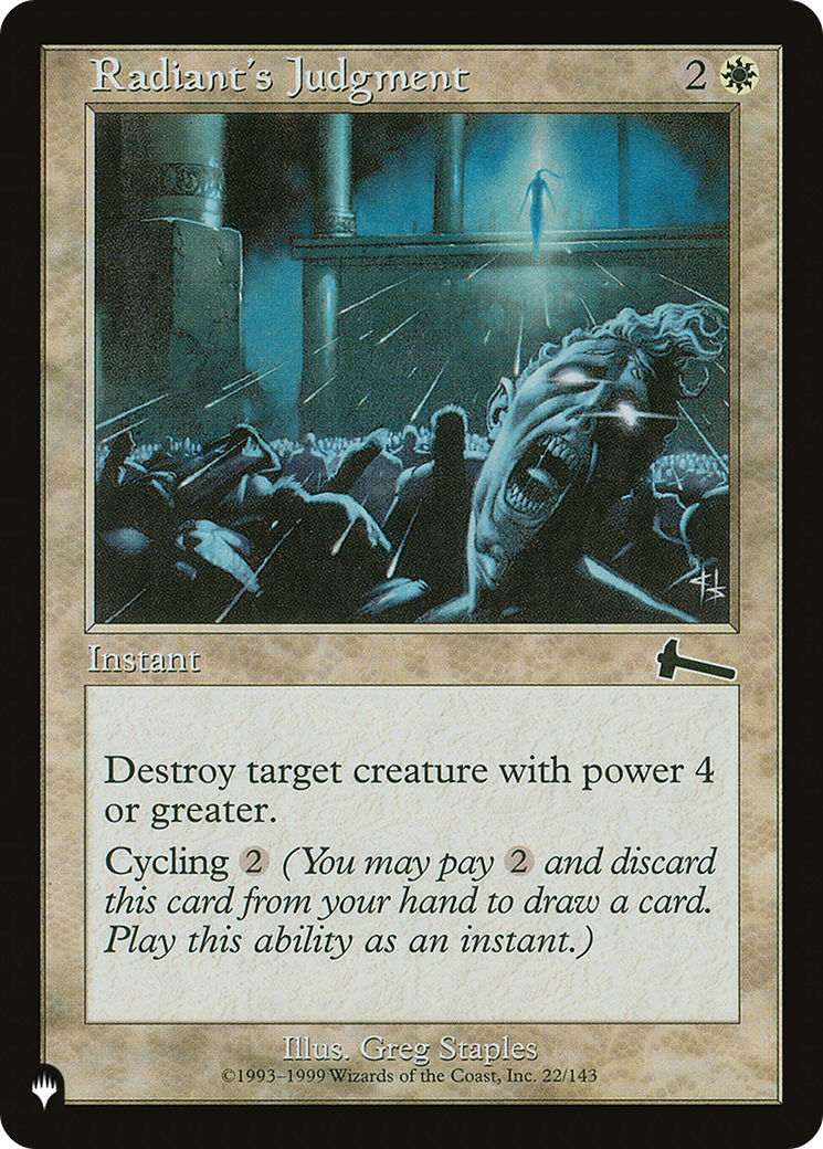 Radiant's Judgment (LIST-ULG-22)  - The List