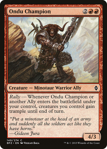 Ondu Champion (BFZ-149)  - Battle for Zendikar