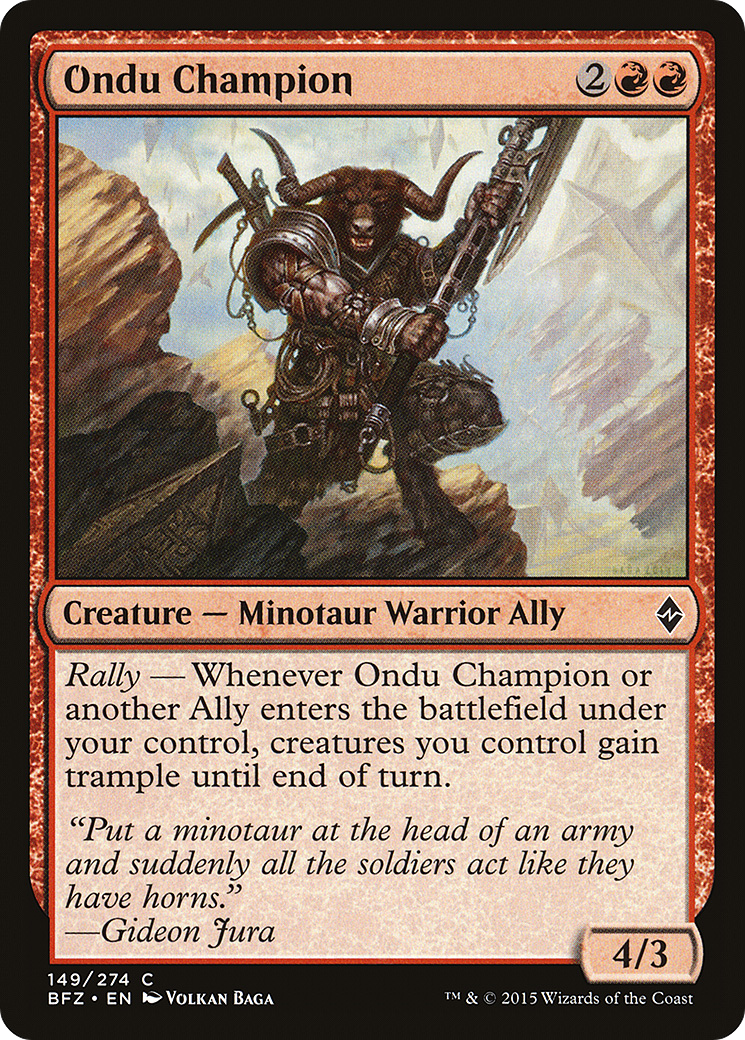 Ondu Champion (BFZ-149)  Foil - Battle for Zendikar
