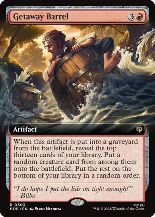 Getaway Barrel (Extended Art) (HOC-303)  Foil - The Hobbit: Eternal-Legal