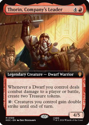Thorin, Company's Leader (Extended Art) (HOC-100)  Foil - The Hobbit: Eternal-Legal