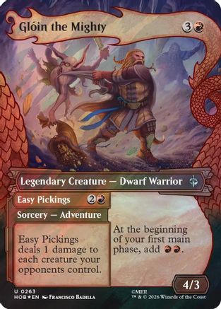 Gloin the Mighty (Showcase) (Surge Foil) (HOB-263)  Foil - The Hobbit