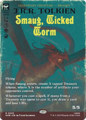 Smaug, Wicked Worm (Borderless) (HOB-245)  Foil - The Hobbit