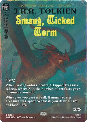 Smaug, Wicked Worm (Borderless) (Surge Foil) (HOB-281)  Foil - The Hobbit