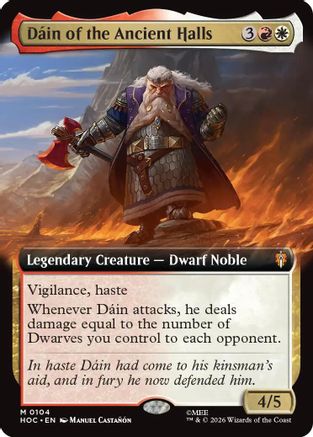 Dain of the Ancient Halls (Extended Art) (HOC-104)  - The Hobbit: Eternal-Legal