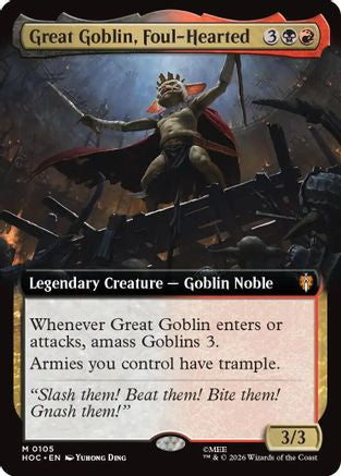 Great Goblin, Foul-Hearted (Extended Art) (HOC-105)  - The Hobbit: Eternal-Legal