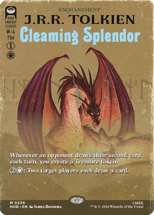 Gleaming Splendor (Borderless) (HOB-239)  Foil - The Hobbit