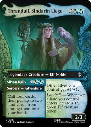 Thranduil, Sindarin Liege (Showcase) (HOB-233)  Foil - The Hobbit