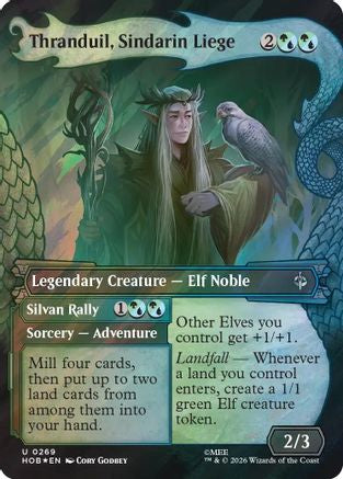 Thranduil, Sindarin Liege (Showcase) (Surge Foil) (HOB-269)  Foil - The Hobbit