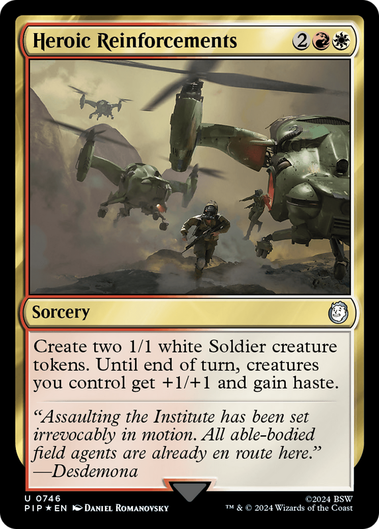 Heroic Reinforcements (Surge Foil) (PIP-746)  Foil - Fallout