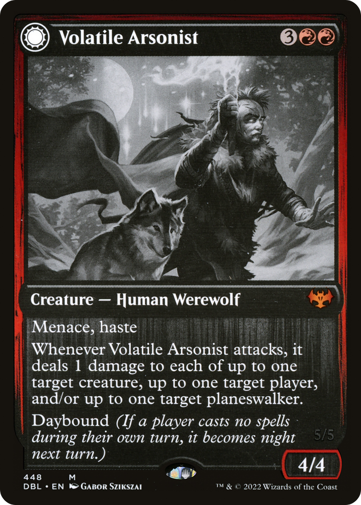 Volatile Arsonist (DBL-448)  - Innistrad: Double Feature: (Double Faced Transform)