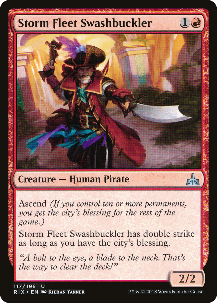 Storm Fleet Swashbuckler (RIX-117)  - Rivals of Ixalan