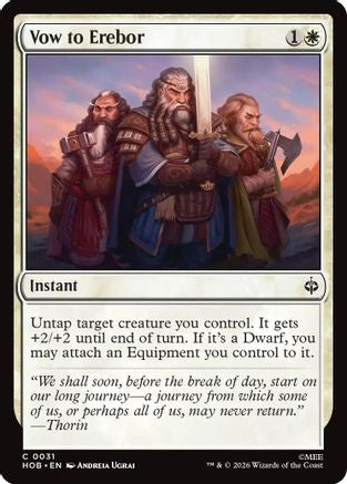 Vow to Erebor (HOB-031)  Foil - The Hobbit