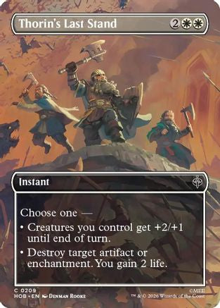 Thorin's Last Stand (Borderless) (HOB-209)  Foil - The Hobbit
