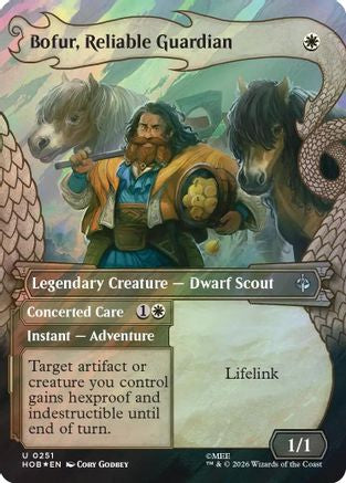 Bofur, Reliable Guardian (Showcase) (Surge Foil) (HOB-251)  Foil - The Hobbit