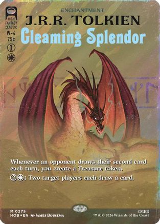 Gleaming Splendor (Borderless) (Surge Foil) (HOB-275)  Foil - The Hobbit