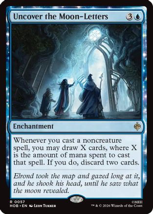 Uncover the Moon-Letters (HOB-057)  Foil - The Hobbit