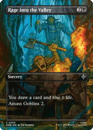 Rage into the Valley (Borderless) (HOB-200)  Foil - The Hobbit