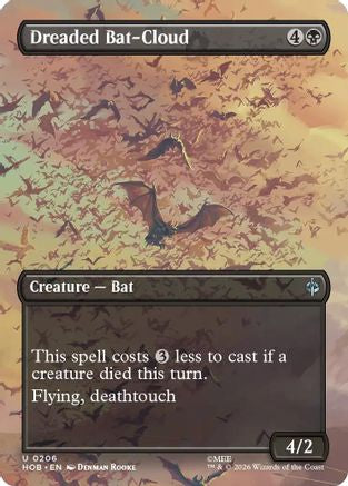Dreaded Bat-Cloud (Borderless) (HOB-206)  Foil - The Hobbit