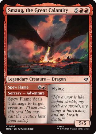 Smaug, the Great Calamity (HOB-109)  Foil - The Hobbit