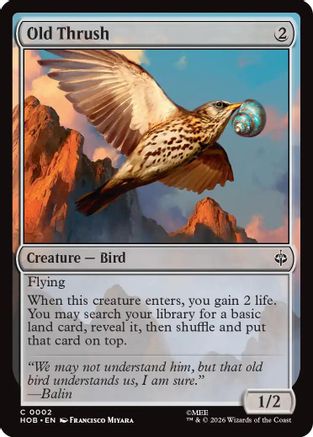 Old Thrush (HOB-002)  Foil - The Hobbit