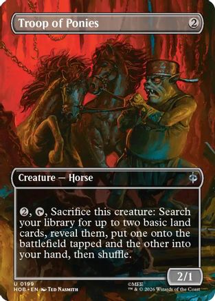 Troop of Ponies (Borderless) (HOB-199)  Foil - The Hobbit