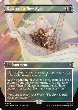 Dawn of a New Age (Borderless) (Surge Foil) (HOC-053)  Foil - The Hobbit: Eternal-Legal