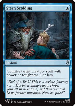 Stern Scolding (HOC-183)  - The Hobbit: Eternal-Legal