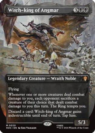 Witch-king of Angmar (Borderless) (HOC-020)  Foil - The Hobbit: Eternal-Legal