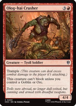Olog-hai Crusher (HOC-200)  - The Hobbit: Eternal-Legal