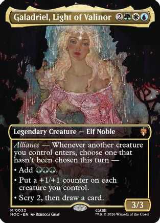 Galadriel, Light of Valinor (Borderless) (HOC-032)  - The Hobbit: Eternal-Legal