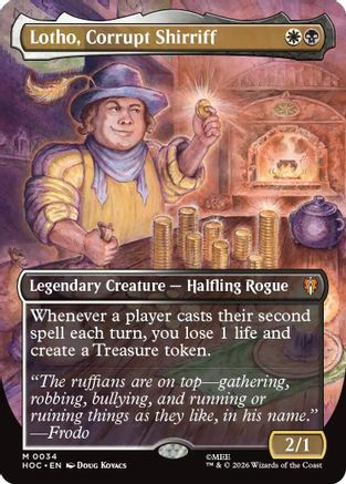 Lotho, Corrupt Shirriff (Borderless) (HOC-034)  - The Hobbit: Eternal-Legal