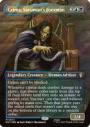 Grima, Saruman's Footman (Borderless) (Surge Foil) (HOC-073)  Foil - The Hobbit: Eternal-Legal