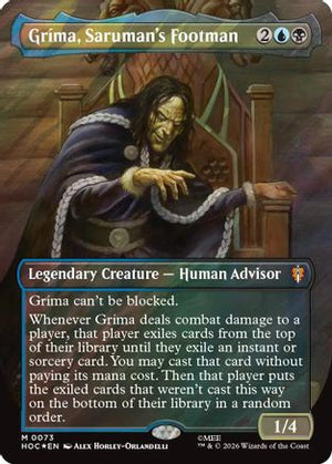 Grima, Saruman's Footman (Borderless) (Surge Foil) (HOC-073)  Foil - The Hobbit: Eternal-Legal
