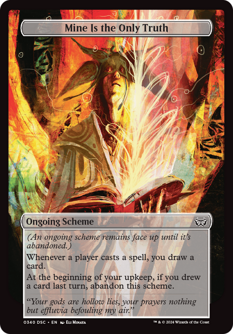 Mine Is The Only Truth (Full Art) (A:DSC-340)  - Duskmourn: House of Horror Commander